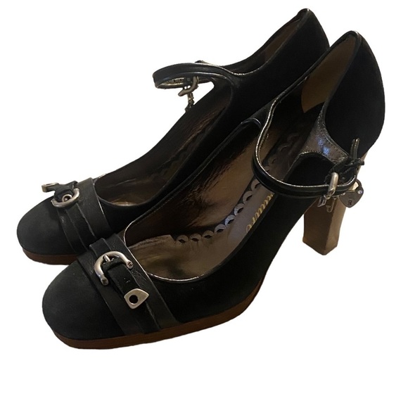 Juicy Couture platform leather shoes size 8 black - Picture 11 of 11
